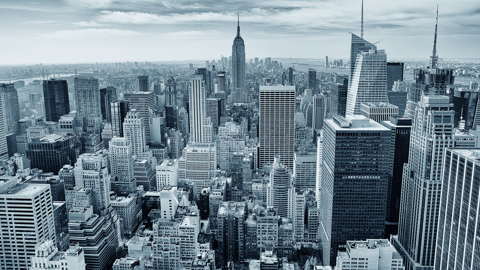Aerial view of New York City skyline Aerial view of New York City skyline